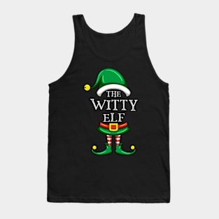 The Witty Elf Matching Family Christmas Pajama Tank Top